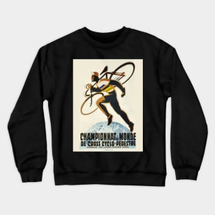 Cross Country Bicycle and Foot Race Competition Crewneck Sweatshirt